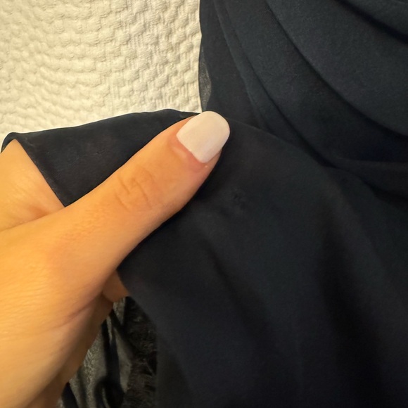 Vintage Diane Von Furstenberg Silk and Lace Ruched Strapless Dress - Sz. 0 - Picture 7 of 12